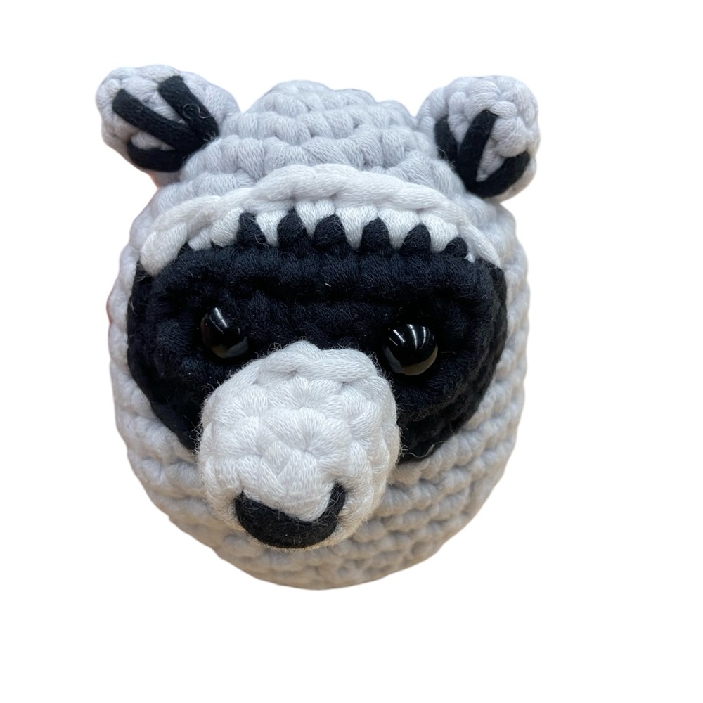 Handmade Crochet Raccoon